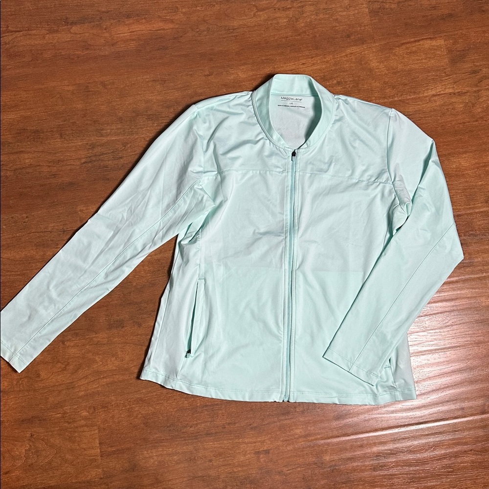 Maggie Lane Light Mint Athletic Jacket L